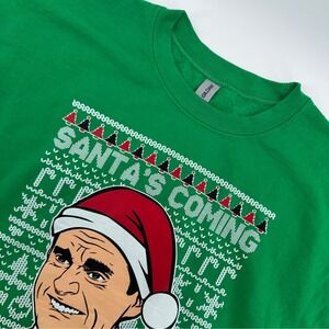 The Office Michael Scott Santa's Coming Ugly‎ Christmas Sweater Mens XL